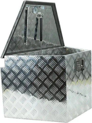 Vista 25 de Caja de Herramientas para Cama de Camión de 63 Pulgadas, Resistente, Pick up con Banda de Rodadura de 5 Barras, Caja de Almacenamiento, Cajas