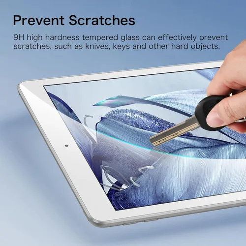 Vista 8 de Fintie Protector de pantalla de vidrio templado para iPad de 6ª / 5ª generación (2018/2017), iPad Air 2 / Air 1 (9.7 pulgadas), antiarañazos Premium