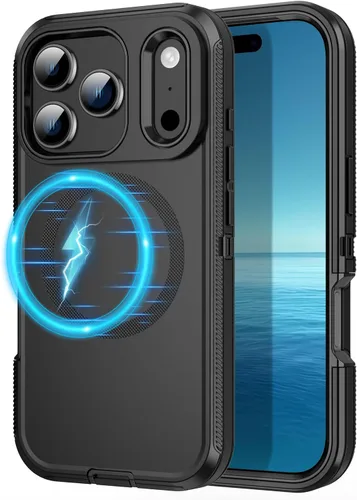 Vista 26 de Funda para iPhone 11, a prueba de golpes, caídas y polvo, protección de cuerpo completo de 3 capas, cubierta dura de alto impacto de alta