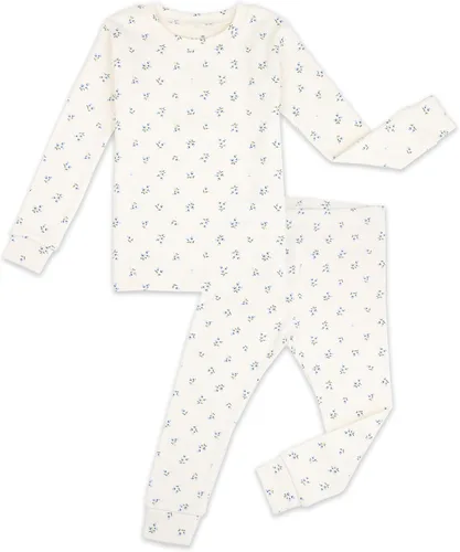 Vista 22 de moimoln 6M-8Y Pijama floral para bebé y niña pequeña, suave, modal, algodón, transpirable, ajustado, manga larga, conjunto de ropa de dormir A_baya