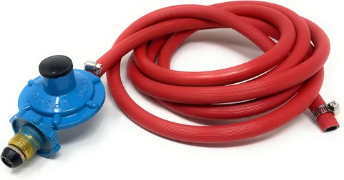 Conexión de abrazadera de manguera de propano de 10 pies con regulador de baja presión para parrilla de gas LP/LPG, hoguera y calentador