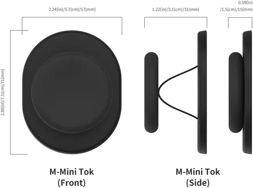 Vista 6 de Sinjimoru Agarre magnético para teléfono, soporte magnético para teléfono compatible con soporte MagSafe, asegurando la comodidad de los dedos