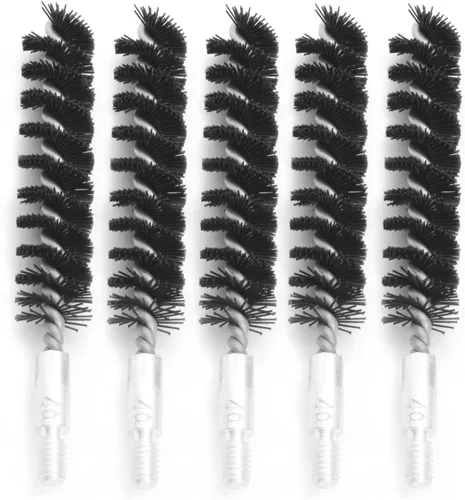 Vista 12 de Cepillo de limpieza de pistola de cerdas de nailon para pistola de rifle 8-32 5-16 hilo (calibre .177)