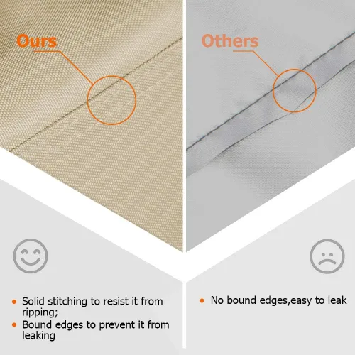 Vista 5 de iCOVER Boat Folding Seat Cover - 600 Denier Canvas Waterproof Heavy-Duty Weather Resistant Material Trailerable Fishing Chair Covers