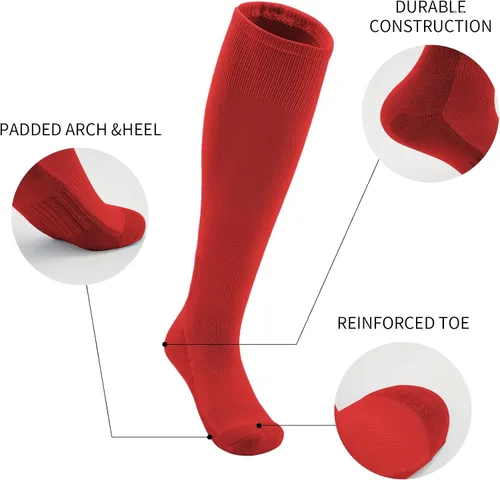 Vista 3 de QBK Conjunto combinado de calcetines y cinturón de béisbol para niños y niñas (2 pares de calcetines y 1 cinturón)