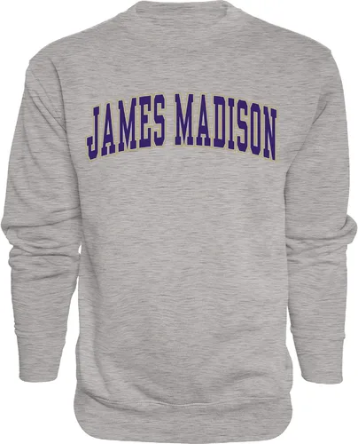 Vista 24 de Blue 84 NCAA para hombre Sudadera de cuello redondo con nombre de equipo jaspeado en color oscuro