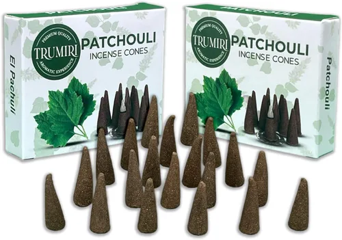 Vista 50 de TRUMIRI Incienso ámbar – Paquete de 20 conos (2 x 10) – Incienso de cono perfumado