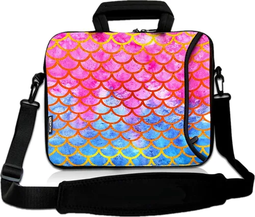 Vista 25 de RICHEN - Bolso bandolera de 10 pulgadas con asa, funda para laptops, notebooks, tablets infantiles de 7 a 10.2 pulgadas