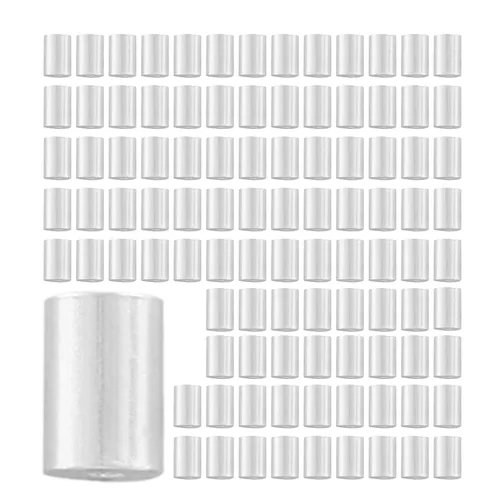 Vista 7 de Luomorgo 200 unids 1/16 "manga de lazo de crimpado de aluminio, mangas de cuerda de alambre, bucles de virola de cable, manga de crimpado de cable