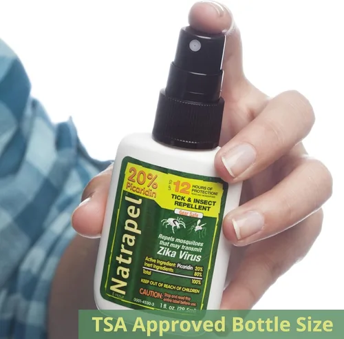 Vista 4 de Natrapel Repelente de garrapatas e insectos – Spray de insectos con 20% de picaridina – Protección familiar contra mosquitos, garrapatas y más