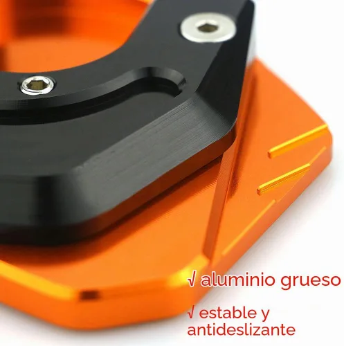 Vista 5 de Soporte CNC para motocicleta, placa para ampliar, soporte lateral de pie compatible con Duke 200 250 390 RC390 690 990 950