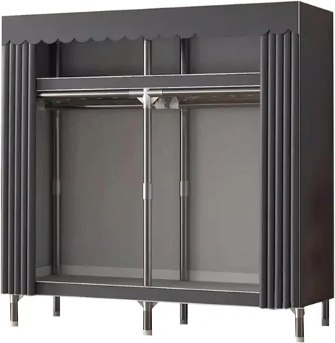 Vista 12 de large closets Portable Wardrobe Closet All Steel Frame Closets for Bedroom with Thicken Cloth Cover Clothes Closet Easy to Assemble Closet