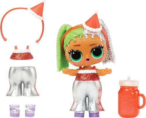 Vista 2 de L.O.L. Surprise! ¡Sorpresa navideña! - Miss Merry- con muñeca coleccionable, 8 sorpresas, temática navideña, muñecas coleccionables, edición