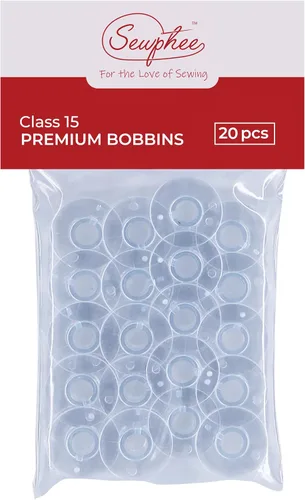 Vista 9 de 12 piezas de bobinas para máquina de coser - Bobina de clase premium 15 - Compatible con accesorios de máquina de coser Singer - Bobinas de plástico