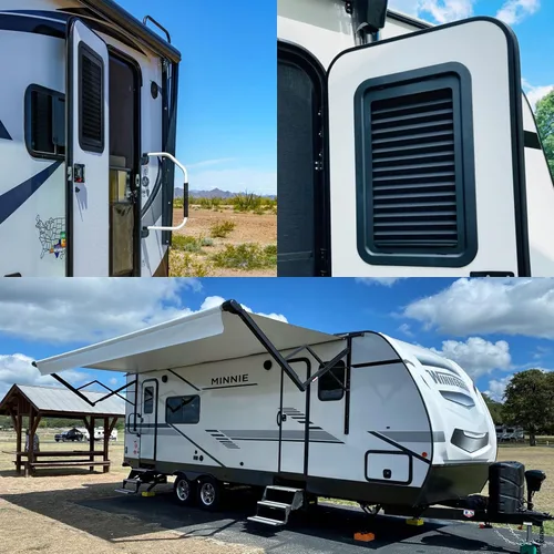 Vista 6 de Reemplazo de Persiana Plisada Delgada para RV Compatible con Puertas de Entrada Preparadas Lippert/Puerta de Entrada Lippert Lista para Persiana