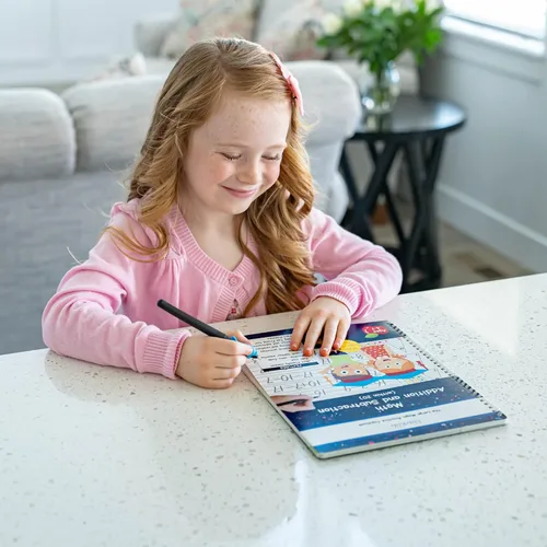 Vista 9 de Práctica de escritura ranurada mágica para niños, actividades de aprendizaje preescolar, libros de rastreo para edades de 3 a 5, 6 a 8 años