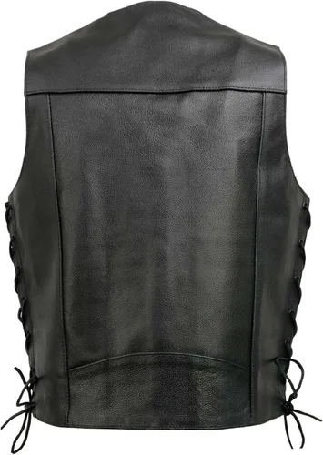 Vista 7 de Chaleco de cuero para hombre "Promo, con encaje lateral
