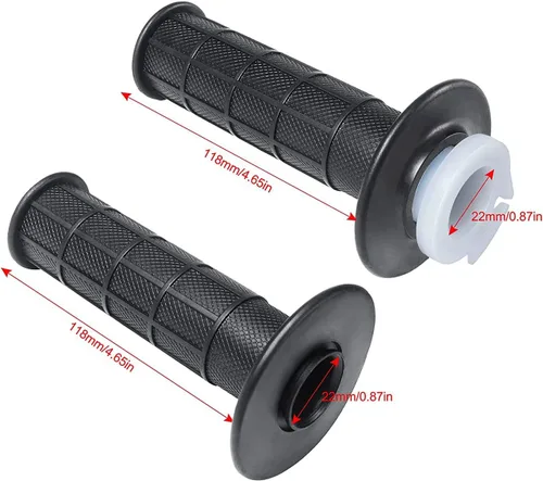 Vista 2 de Empuñaduras de mango de acelerador y cable para mini bicicleta ATV Quad de 7/8 pulgadas, 150 cc, 250 cc, compatible con Dirt Bike Quad ATV Mini Baja