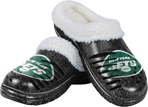 Vista 7 de FOCO - Zuecos con logotipo del equipo de la NFL para mujer, forro de sherpa y brillo