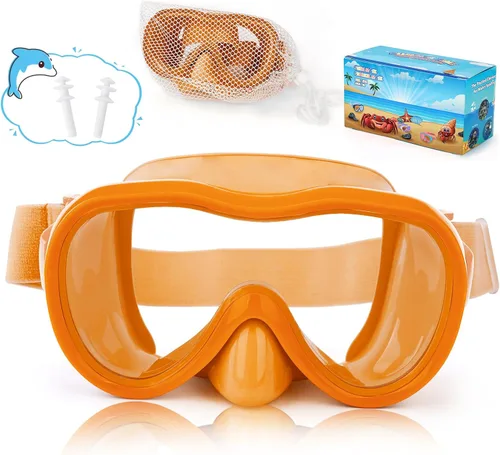 Vista 20 de iGym Gafas de natación para niños, máscara de buceo, máscara de buceo, gafas de natación con cubierta de nariz y correas elásticas cubierta y bolsa