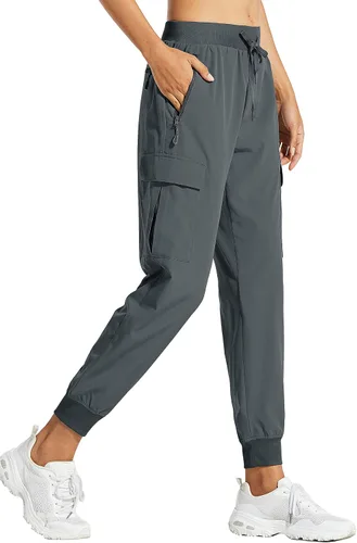 Libin - Pantalones deportivos tipo cargo para mujer, ligeros, de secado rápido, para senderismo, entrenamiento, descanso, uso casual, exteriores