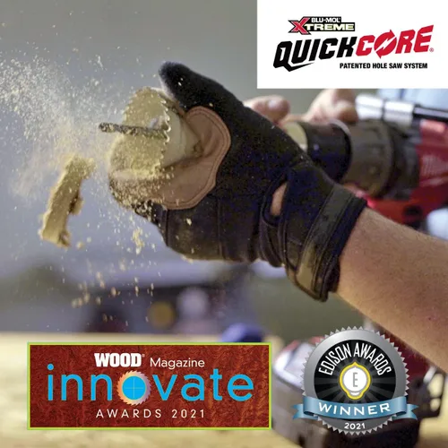 Vista 8 de Disston QUICKCORE - Juego de 28 piezas con 24 tamaños de sierra de agujeros incluidos, eje de cambio rápido y adaptador, parte E0100255, blanco (255)