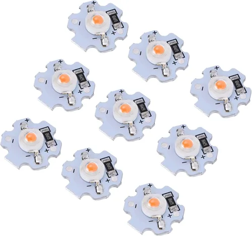 Vista 7 de POCREATION 25 chips LED AXD-1W-5V, bombilla LED de chip de 5 V, bombilla de ahorro de energía de 200 lúmenes, 1 W, cuentas de lámpara LED de alta