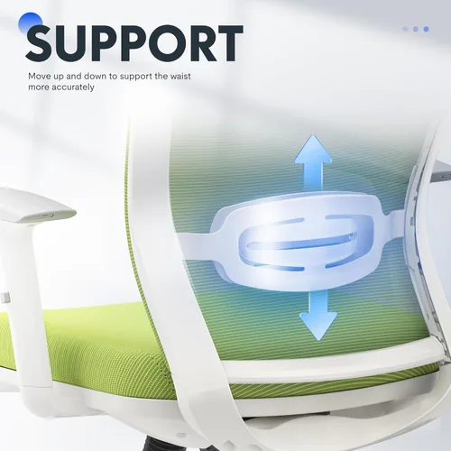 Vista 5 de FLEXISPOT Silla de oficina ergonómica clásica con respaldo alto, silla giratoria para computadora, sillas de escritorio ejecutivas, con soporte