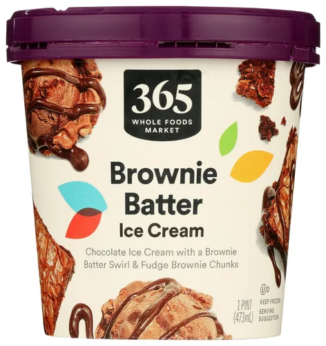 365 by Whole Foods Market, Helado Brownie Batter, 16 onzas