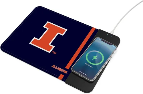 Vista 64 de SOAR NCAA Almohadilla de ratón unisex con carga inalámbrica para teléfono celular