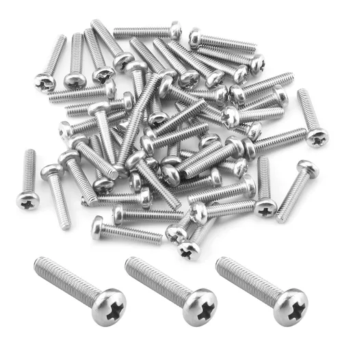 Vista 17 de Heyiarbeit Tornillos de máquina M2.0.197 x 0.157 in Pan Phillips Tornillo de cabeza cruzada Tornillos de acero inoxidable 304 pernos de sujeción