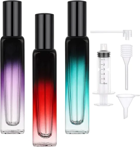 Vista 7 de Segbeauty Botella de perfume de viaje de 0.5 onzas líquidas, recargable, 2 atomizadores de perfume vacíos, dispensador de colonia portátil de 0.5