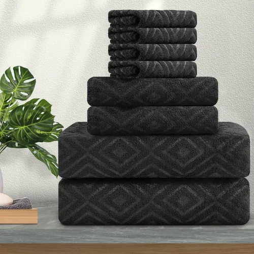 Ferdilan Juego de 8 toallas de baño extra grandes, 2 toallas de baño de gran tamaño (35 x 70 pulgadas), 2 toallas de mano, 4 toallas para la cara,