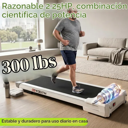 Vista 6 de APP - Cinta de correr compacta de control inteligente, máquina de correr silenciosa y cómoda con conexión de código QR y competencia divertida