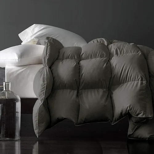 Vista 15 de Royoliving Relleno de Edredón de Plumón Premium Edredón Tamaño Individual Peso Pesado Engrosado Invierno Blanco Funda 100% Algodón con Pestañas