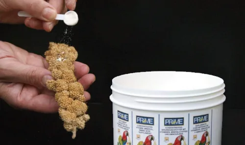 Vista 3 de Hari Hagen Prime - Suplemento vitamínico, mineral y aminoácido para pájaros que comen semillas, 1.1 onzas