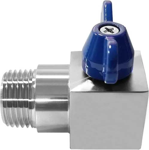 Vista 3 de Beduan 1/2" NPT mini válvula de bola macho a hembra de acero inoxidable de 90 grados de acero inoxidable válvula de cierre