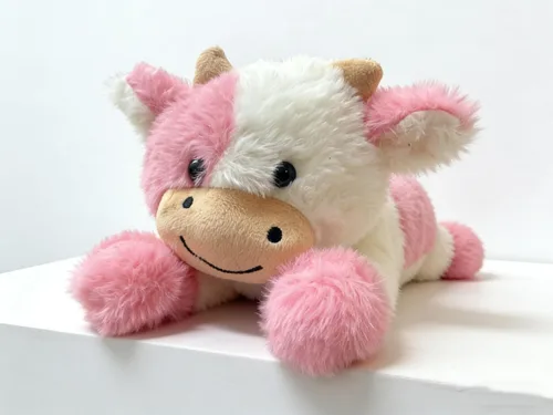 Vista 19 de YUKOUQIAN Juguete de peluche de vaca de vaca de 11.8 pulgadas para niñas y niños (soporte vaca marrón1)