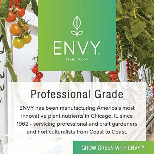 Vista 6 de ENVY Alimento hidropónico para plantas A y B - Nutrientes líquidos de dos partes para plantas de interiorexterior, suelo, coco, hidroponía, DWC