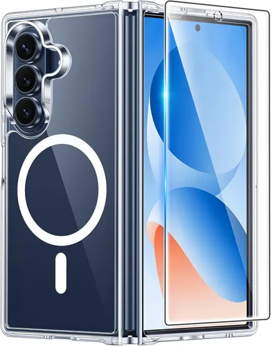 Vista 178 de FNTCASE para iPhone Air Case Clear: Fundas magnéticas para teléfono con protector de pantalla a prueba de caídas, compatibles con Magsafe, delgadas