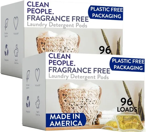 Vista 25 de The Clean People Cápsulas de detergente para ropa - Envase reciclable, hipoalergénico, lucha contra las manchas - Jabón de lavandería