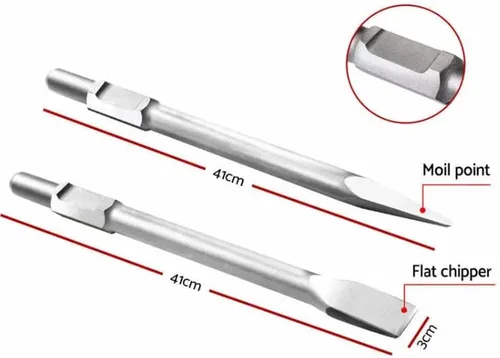 Vista 3 de Taladro concreto de dos tiempos del interruptor del martillo de Jack de la demolición con el punto y el cincel plano