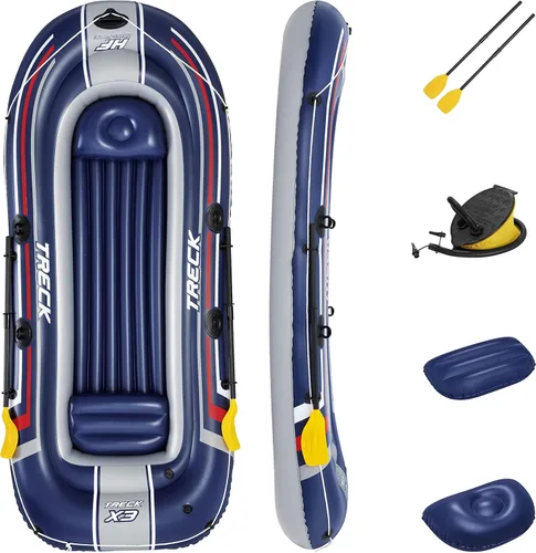 Vista 9 de Bestway Hydro-Force - Juego de balsa inflable para niños y adultos, ideal para estanques, lagos, ríos