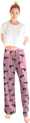 Vista 2 de Shih Tzu - Pantalón de pijama unisex ligero de mezcla de algodón, súper suave y cómodo, perfecto para regalos Shih Tzu