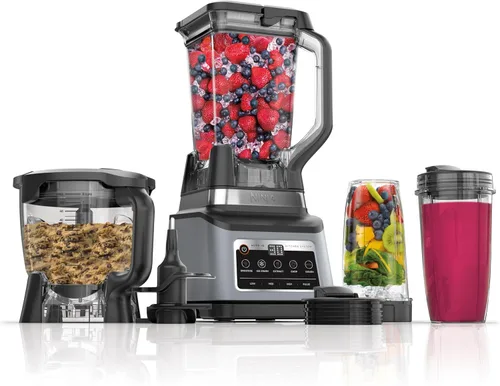 Vista 12 de Ninja BN751 Professional Plus DUO Licuadora, 1400 vatios máximo, 3 programas de Auto-IQ para batidos, bebidas congeladas y extracciones