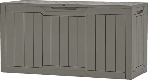 Vista 14 de YITAHOME Caja de Cubierta de Resina de 31 Galones, Caja de Almacenamiento al Aire Libre e Impermeable para Entrega de Paquetes con Tapa