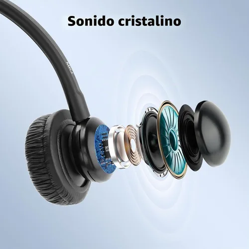Vista 5 de MKJ Auriculares para teléfonos Cisco Dual Ear Landline Headset con micrófono de cancelación de ruido para teléfono Cisco CP-7821 7841 7941G 7942G