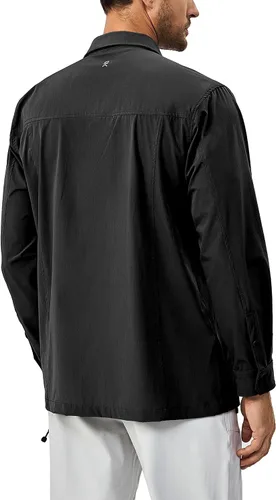 Vista 2 de Little Donkey Andy Camisas ligeras de secado rápido para hombre, para senderismo, viajes, transpirables, UPF50, ajuste relajado
