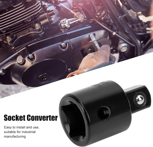 Vista 4 de Adaptador de llave de trinquete convertidor de acero de alto carbono 1/2 a 3/8 herramienta de conversión para aire de impacto y llave eléctrica, 2