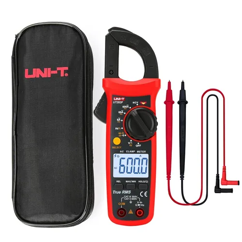 Vista 9 de UNI-T Abrazadera digital UT201+, corriente CA True RMS HVAC Volt Amp Ohm medidor abrazadera en multímetro, rango automático 4,000 cuentas NCV AC DC